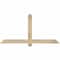 Ekena Millwork Eugene Rough Sawn Timber Gable Bracket, Douglas Fir, 60"W x 30"H x 2"D x 4"F, 12/12 Pitch GBW060X30X0204EUG00RDF - alternate 1
